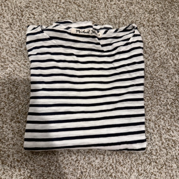 Michael Stars new no tag blue and white stripe top - Picture 5 of 5
